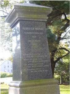 Nurse's Salem witch hunts monument